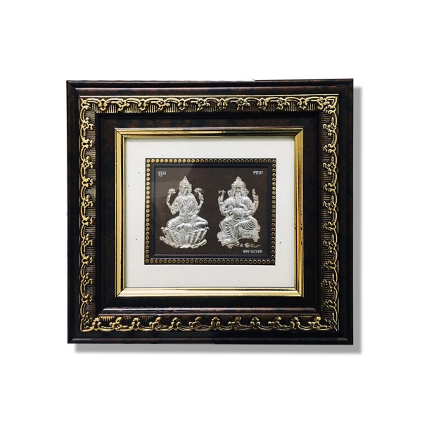 Picture of Laxmi And Ganpati Frame (Size - 8 x 7.5 inches)