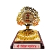 Picture of Golden Charan Paduka With Photo (Size - 4 x 3 inches)