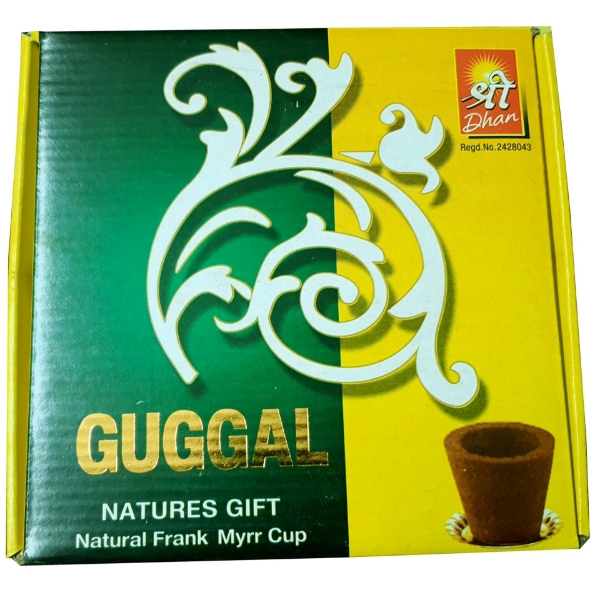 Shreedhan Guggal Dhoop Cup With Holder Stand - 12 pcs per pack ચિત્ર