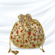 Picture of Golden Embroidery Work Batwa/Potli