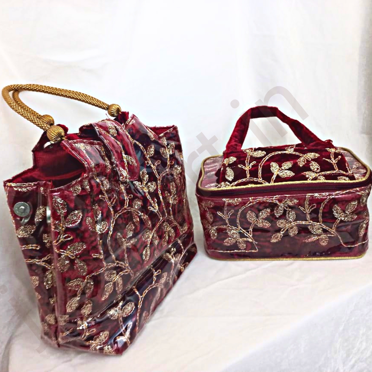 Velvet Samayik Bag And Ashtprakari Bag Set - Buy Jain Velvet Samayik ...