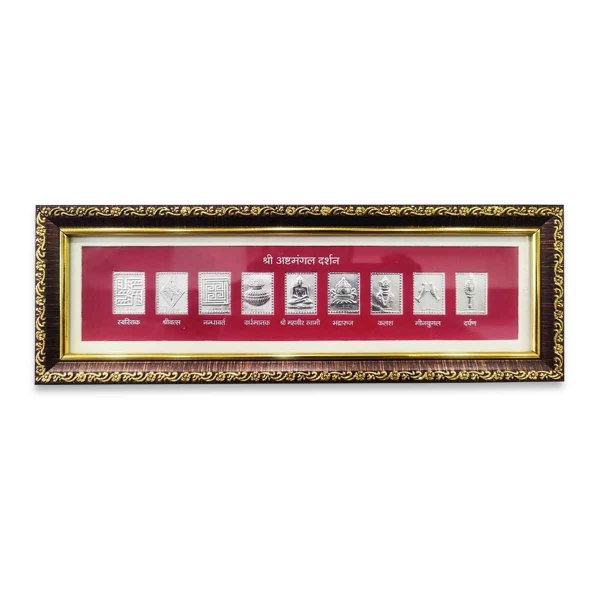 Picture of Ashtmangal Darshan Frame (Size - 12 x 4 inches)