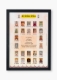 Picture of Jain 24 Tirthankar With Navkar Mantra Frame (Size - 14 x 9.5 inches)