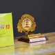 Picture of Golden Charan Paduka With Photo (Size - 4 x 3 inches)