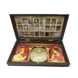 Show details for 24 Tirthankar And Siddhachakra Shreepal Raja And Mayanasundari Beautiful Brown Fiber Royal Box/Peti Picture of 24 Tirthankar And Siddhachakra Shreepal Raja And Mayanasundari Beautiful Brown Fiber Royal Box/Peti
