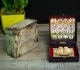 Picture of Deluxe Charan Paduka Box/Peti With Photo Print (Size - 3.5 x 3.5 inch)