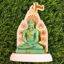 Show details for Tirth Stand Bhagwan Mahaveer with Ashtamangal Picture of Tirth Stand Bhagwan Mahaveer with Ashtamangal