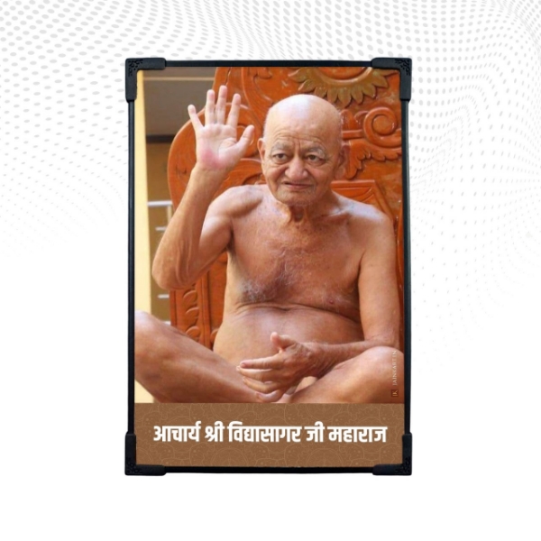 Picture of Acharya Shree Vidyasagarji Maharajsahab Frame (Size - 8 x 6 inches)