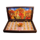 Picture of 24 Tirthankar And Varshitap Parna 3D Fiber Beautiful Brown Royal Box/Peti (Size - 8.5 x 4.5 inches)