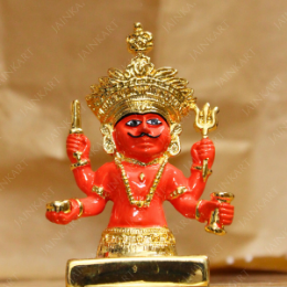 Show details for Golden Plated Nakoda Bhairav Idol (Size - 3 inches) Picture of Golden Plated Nakoda Bhairav Idol (Size - 3 inches)