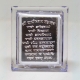 Picture of 999 Silver Navkar Mantra Mini Stand