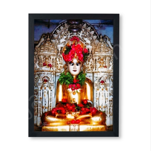 Picture of Shri Shankheshwar Parshwanath Bhagwan Frame (Size - 14 x 9.5 inches)