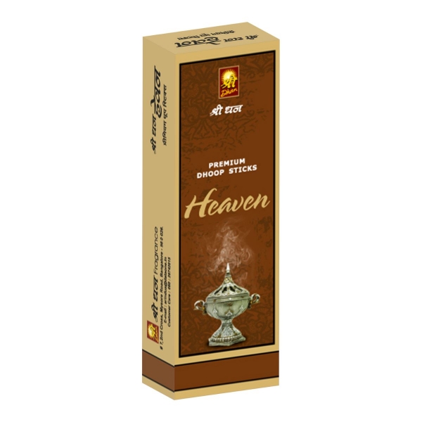 Picture of Shreedhan® Heaven Fragrance Dhoop Incense Sticks With Holder Stand (per pack 35gm)