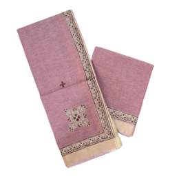 Show details for Silver Thread Work Color Pooja Jod Picture of Silver Thread Work Color Pooja Jod