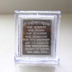Picture of 999 Silver Navkar Mantra Mini Stand (Size - 3 inches)