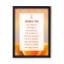Picture of Orange Navkar Mantra Frame