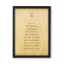 Picture of Antique Gold Navkar Mantra Frame
