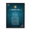 Picture of Royal Blue Navkar Mantra Frame with Mahaveer Swami