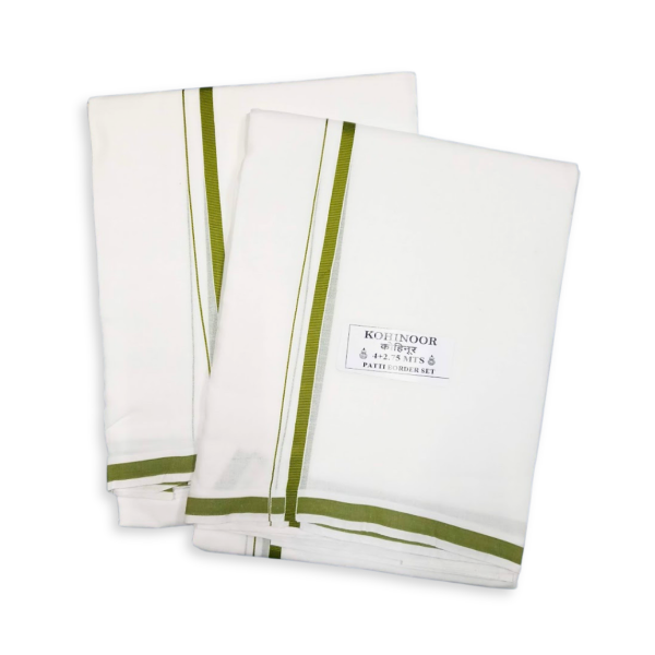 Picture of Olive Border Gents Samayik Jod