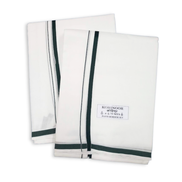 Picture of Dark Green Border Gents Samayik Jod
