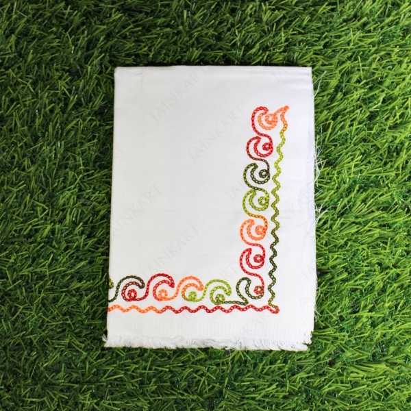 Picture of Fancy Embroidered Mupatti with Wavy Design