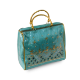 Picture of Aqua Blue Zardosi Handwork Samayik Bag Batwa Set