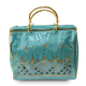 Picture of Aqua Blue Zardosi Handwork Samayik Bag Batwa Set