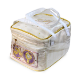 Picture of White Zardosi Handwork Ashtmangal Ashtprakari Bag