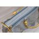Picture of Slate Blue Zardosi Handwork Samayik Bag Batwa Set