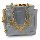 Picture of Slate Blue Zardosi Handwork Samayik Bag Batwa Set