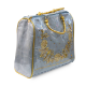 Picture of Slate Blue Zardosi Handwork Samayik Bag Batwa Set