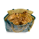 Picture of Teal Zardosi Handwork Samayik Bag Batwa Set