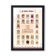 Picture of Jain 24 Tirthankar With Navkar Mantra Frame (Size - 14 x 9.5 inches)