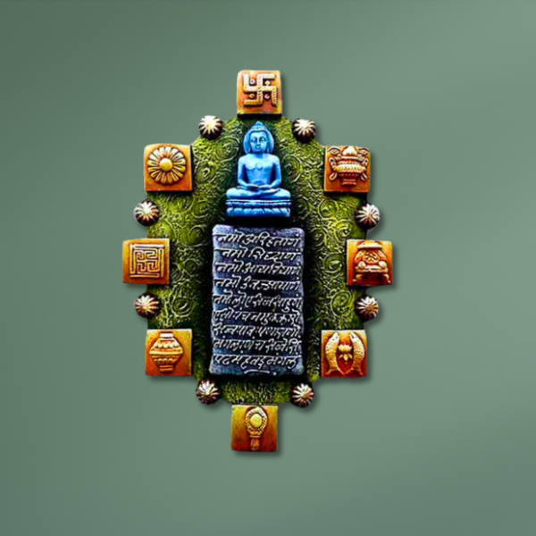 Picture of Mahamantra Mural with Ashtmangal Symbols