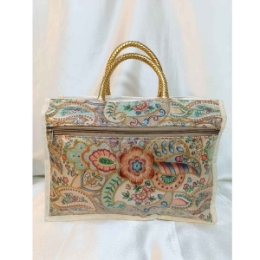 Show details for Digital Print Rectangle Samayik bag Picture of Digital Print Rectangle Samayik bag
