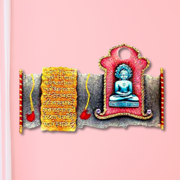 Picture of Parasnath with Namokar Mantra Mural