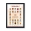 Picture of Jain 24 Tirthankar With Navkar Mantra Frame (Size - 14 x 9.5 inches)