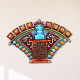 Picture of Multicolor Fan-Shaped Navkar Mahamantra Mural
