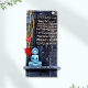 Picture of Sacred Namokar Mantra with Shri Parshwanath in Stone-Effect Depiction