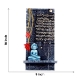Picture of Sacred Namokar Mantra with Shri Parshwanath in Stone-Effect Depiction
