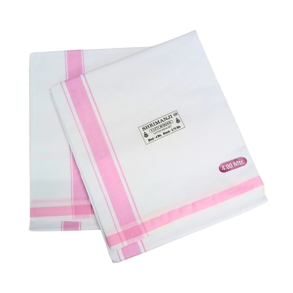Picture of Baby Pink Border Gents Samayik Jod
