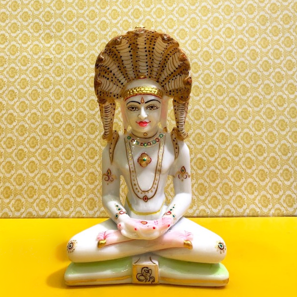 Picture of Exquisite Parshwanath Bhagwan Idol (9 inches)
