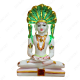 Picture of Jade-Green Parshwanath Bhagwan Idol  (Size - 11 inches)