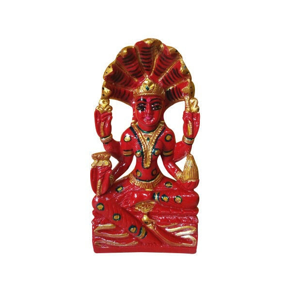 Picture of Red Padmavati Mata Idol (Size - 7 inch)