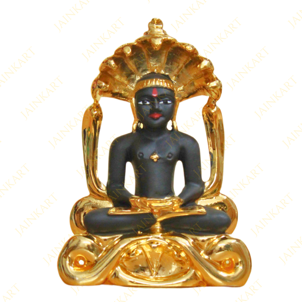 Picture of Gold Plated Parasnath Bhagwan Idol (Size - 5 inches)