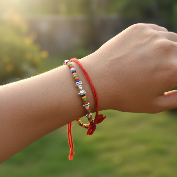 Picture of Multi Color Raksha potli