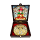 Picture of Deluxe Parshwanath/Mahaveer Bhagwan With Siddhachakra Brown Deluxe Box/Peti (Size - 3.5 x 3.5 inch)
