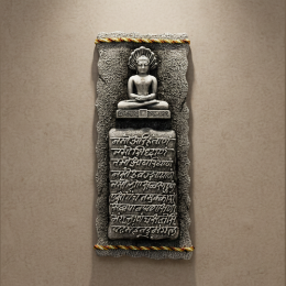 Show details for Navkar Mantra Depiction with Parasnath Picture of Navkar Mantra Depiction with Parasnath