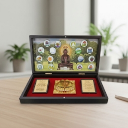 Show details for 16 Swapna Digambar Jain Brown Royal Box Picture of 16 Swapna Digambar Jain Brown Royal Box