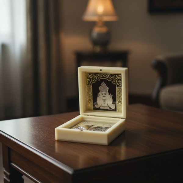 Picture of 999 Silver Nakoda Bhairav Small Deluxe Box